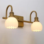 Antique Boho Brass 2-LIGHT Wall Sconce With Floral Shade For Home Decor. Fixed Price $176.99.