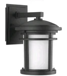 2 Pack Fairview, 6" Outdoor Wall Lantern Textured Black 1001-771-848 Sealed. Fixed Price $120.00.