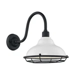 Nuvo Lighting Newbridge 12" Sconce, Gloss White/textured Black 60-7022. Fixed Price $171.99.