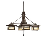 Kichler 15409OZ Zen Garden Chandelier 4-LIGHT 12V, Olde Bronze. Fixed Price $545.00.