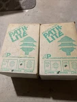 2 Two Adjusta-post Nos Vintage Pagoda Garden Path Lights Green Box. Fixed Price $33.33.