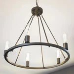 Kenroy Home 93565FGRPH Hixon Light Chandelier With Forged Graphite Finish,.... Fixed Price $75.00.
