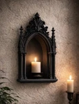 Gothic Cathedral Wall Altar Arched Sconce. Fixed Price $29.95.