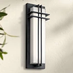 Kichler Manhattan 22"H Textured Black Led Outdoor Wall Light. Fixed Price $419.99.