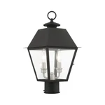 Livex Mansfield Light Outdoor Post Top Lantern, Black 27216-04. Fixed Price $399.96.