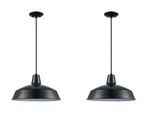2X Trans Globe Sherman Single 7" Tall Industrial Dome Shaped Indoor Lights. Fixed Price $79.99.