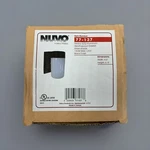 Satco Nuvo Black Outdoor Hardwired Wall Lantern Sconce With No Bulbs Included. Fixed Price $16.99.
