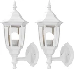 Emart Outdoor Porch Sconce Led Exterior Wall No Sensor, WHITE(PLASTIC-2PACK). Fixed Price $59.70.