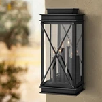 Hinkley Montecito 22" High Museum Black Outdoor Wall Light. Fixed Price $549.00.
