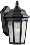 Kichler Courtyard 11" High Black Outdoor Wall Light. Fixed Price $129.99.