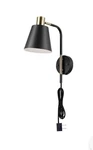 Bellevue GEWS12811 Draco Light 14" Tall Hardwired Or Plug-in Black. Fixed Price $65.00.