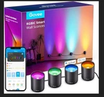 Govee Rgbicww Smart Wall Sconces, Music Sync Home Decor Wifi Lights. Fixed Price $69.00.