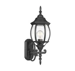 1-LIGHT Outdoor Wall Lantern Black By Meridian Lighting M50054BK. Fixed Price $170.00.