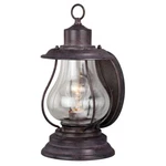 Vaxcel Dockside 6' Outdoor Wall Light, Weathered Patina, Clear Glass - T0215. Fixed Price $118.99.