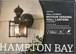 New - Hampton Bay Small Exterior Motion Sensing Wall Lantern 418 916 Black. Fixed Price $41.35.