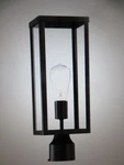 Hukoro Cal 17.2 IN.1-LIGHT Matte Black Metal Hardwired Outdoor Post. Fixed Price $28.45.