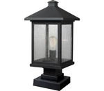 Z-lite Portland Outdoor Post, 1-LIGHT 100 Watts, Oil Rubbed Bronze. Fixed Price $233.36.