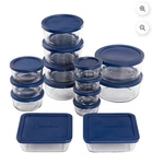 Anchor Hocking Glass Food Storage Containers With Lids, 30 Piece Set, New Us. Fixed Price $52.77.