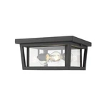 Z-lite Seoul 3 Light Outdoor Flush Mount, Black. Fixed Price $436.90.