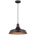 Vaxcel Dorado Outdoor 15' Pendant, Dark Bronze, Inner Light Gold - T0373. Fixed Price $134.99.