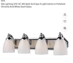 Elk Lighting 570-4N-SW 27" Vanity. Fixed Price $99.00.