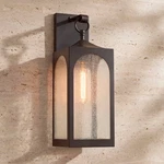 Tyne Modern Outdoor Wall Light Fixture Bronze Lantern 20 1/2" For Exterior Barn. Fixed Price $199.99.
