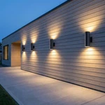 4 Pack 12'' Outdoor Wall Led Light Modern Black Porch Sconce Mount Metal Fixture. Fixed Price $133.99.