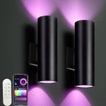 Smart Rgb+cct Outdoor Wall Sconce Lights With App Control - 2 Pack. Fixed Price $233.99.