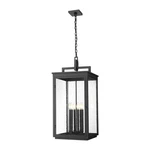 Z-lite Hartwell 6LT Outdoor Ceiling Fixture/chain, Black/seed 5019CHXXL-BK. Fixed Price $1116.00.