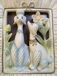 Napcoware Poodle C-6830 Wall Hanging Mcm. Fixed Price $44.10.