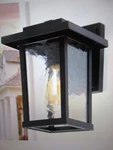 Lnc 1-LIGHT Black Modern Farmhouse Outdoor Wall Lantern Sconce With Water Shade. Fixed Price $37.36.