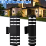 Modern Led Up Down Wall Light Sconce Outdoor Porch Home Dual Heads Lamp Fixtures. Fixed Price $153.99.