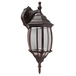Sunset Lighting F7813-62 Outdoor Wall Sconce With Clear Beveled Glass, Rubbed Br. Fixed Price $39.99.