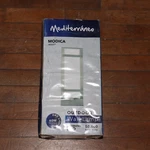 Mediterraneo Modica Rectangular Outdoor Lamp In Polished Chrome W0657. Fixed Price $14.99.