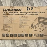 Satco Nuvo 65-703 40W Led Cct Adjustable Outdoor Wall Pack IP65 Bronze. Fixed Price $50.00.