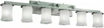 Justice Design GLA-8786-16-WHTW-NCKL Veneto Luce Light 45 Inch Brushed Nickel. Fixed Price $280.00.