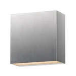 Satin Aluminum Led Outdoor Wall Sconce From The Cubed Collection. Fixed Price $136.00.