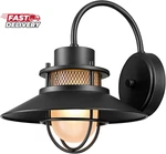 Globe Electric 44233 Liam 1-LIGHT Outdoor Wall Sconce, Matte Black, Frosted Whit. Fixed Price $68.50.
