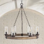 Hinkley Sawyer 24" Wide Sequoia 6-LIGHT Outdoor Chandelier. Fixed Price $899.00.