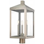 Livex Lighting Nyack 3 Outdoor Post Lantern Nickel. Fixed Price $445.40.