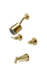 Kingston Brass KBX8132NDL Nuvo Fusion Tub And Shower Faucet , Polished. Fixed Price $118.96.