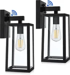 Shine Hai Dusk To Dawn Outdoor Wall Lantern, Exterior Sconce Black. Fixed Price $56.87.