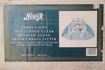 Hunter Light 40W Max 10-1/4" Curved Beveled Glass Bright Brass Fitter #26213. Fixed Price $50.88.