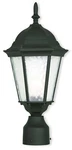 Livex Lighting 75464-14 Textured Black Post Mount With Clear Water Glass. Fixed Price $165.89.