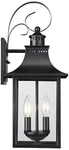 Quoizel Chancellor 19" High Mystic Black Outdoor Wall Lantern Light. Fixed Price $219.99.