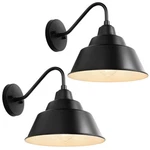 10 Inch Outdoor Gooseneck Barn Light Fixture, Farmhouse Rustic Exterior Vinta.... Fixed Price $60.60.
