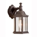 Cumberland 1-LIGHT Rust Outdoor Wall Fixture With Clear Glass By Bel Air. Fixed Price $35.96.