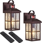 Yjxgdil Porch Lights Outdoor With Remote Control: 2 Pack Motion Bronze. Fixed Price $127.99.