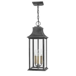 Hinkley Lighting Adair Outdoor Hanging Lantern, Aged Zinc 2932DZ-LL. Fixed Price $549.00.
