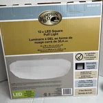 New Box Hampton Bay Dimmable 12" Led Square Ceiling Puff Light 1000823027. Fixed Price $24.30.